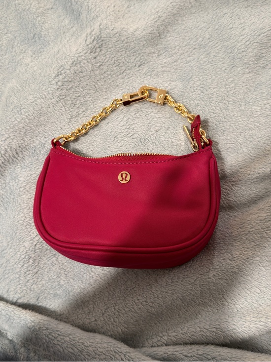 lululemon athletica Handbags - lululemon athletica Gold-Chain Mini Bag in Fuchsia